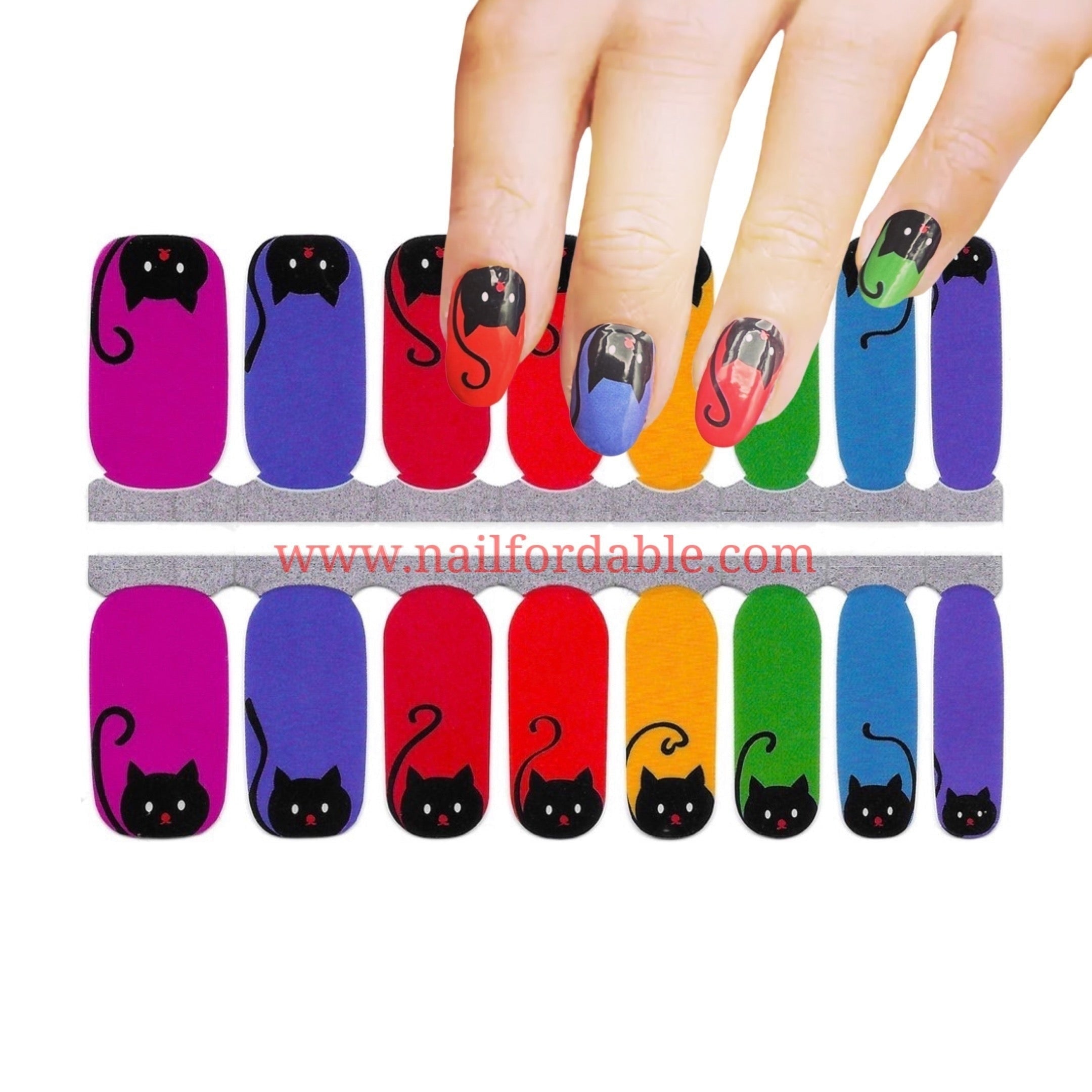 Cats Nail Wraps Nail Stickers Nail Strips Gel Nails Nail