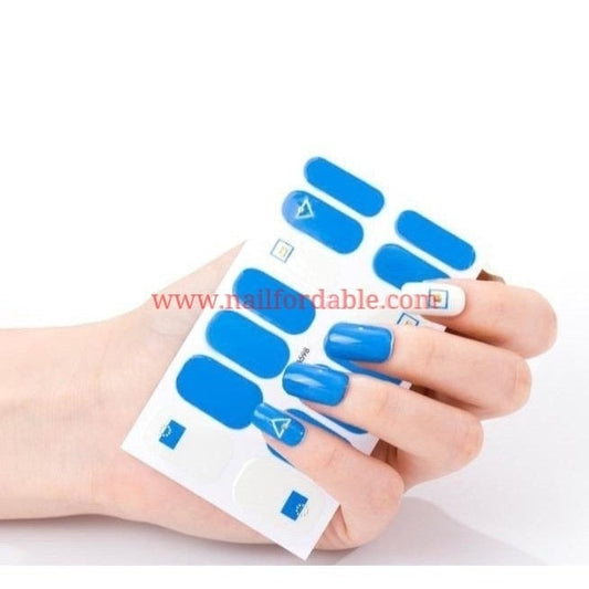 Geo Accents | Nail Wraps | Nail Stickers | Nail Strips | Gel Nails | Nail Polish Wraps - Nailfordable