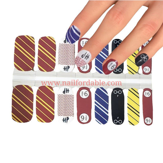 Harry Potter Nail Wraps | Semi Cured Gel Wraps | Gel Nail Wraps |Nail Polish | Nail Stickers
