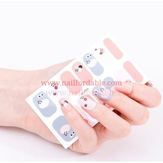 Hide and Seek | Nail Wraps | Nail Stickers | Nail Strips | Gel Nails | Nail Polish Wraps - Nailfordable