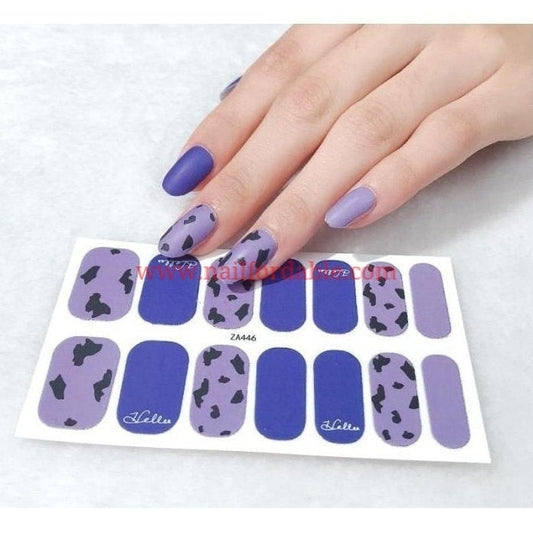 Hello purple cow Nail Wraps | Semi Cured Gel Wraps | Gel Nail Wraps |Nail Polish | Nail Stickers
