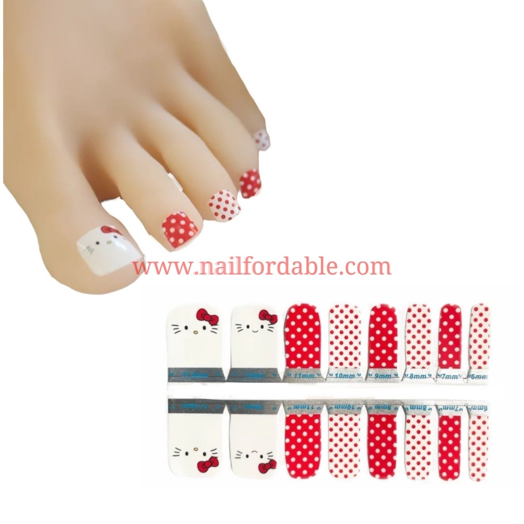 Hello! Hello Kitty Nail Wraps | Semi Cured Gel Wraps | Gel Nail Wraps |Nail Polish | Nail Stickers