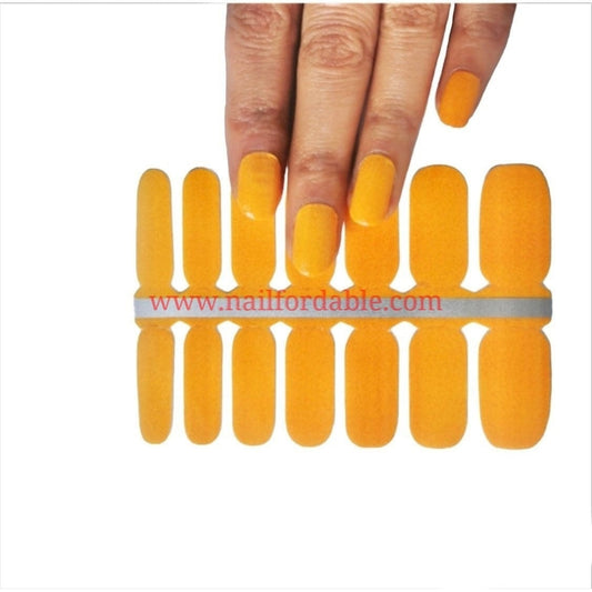 Yellow-Orange Nail Wraps | Semi Cured Gel Wraps | Gel Nail Wraps |Nail Polish | Nail Stickers