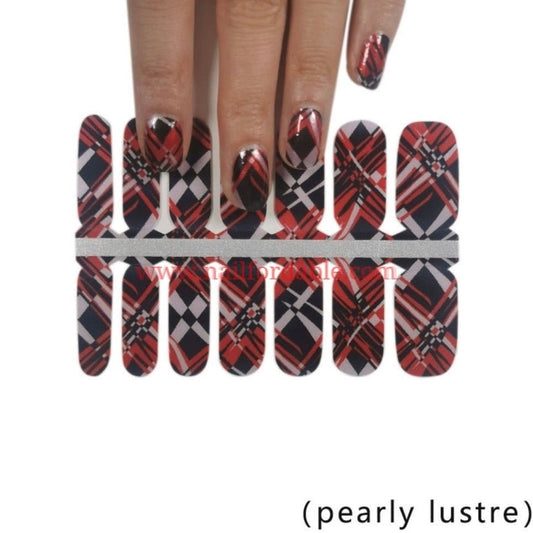 Contemporary style Nail Wraps | Semi Cured Gel Wraps | Gel Nail Wraps |Nail Polish | Nail Stickers