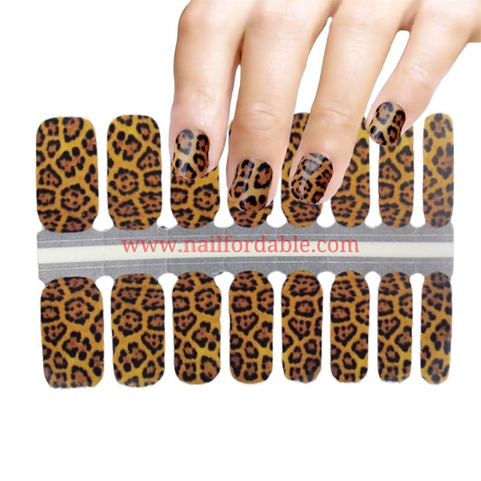 Giraffe print Nail Wraps | Semi Cured Gel Wraps | Gel Nail Wraps |Nail Polish | Nail Stickers