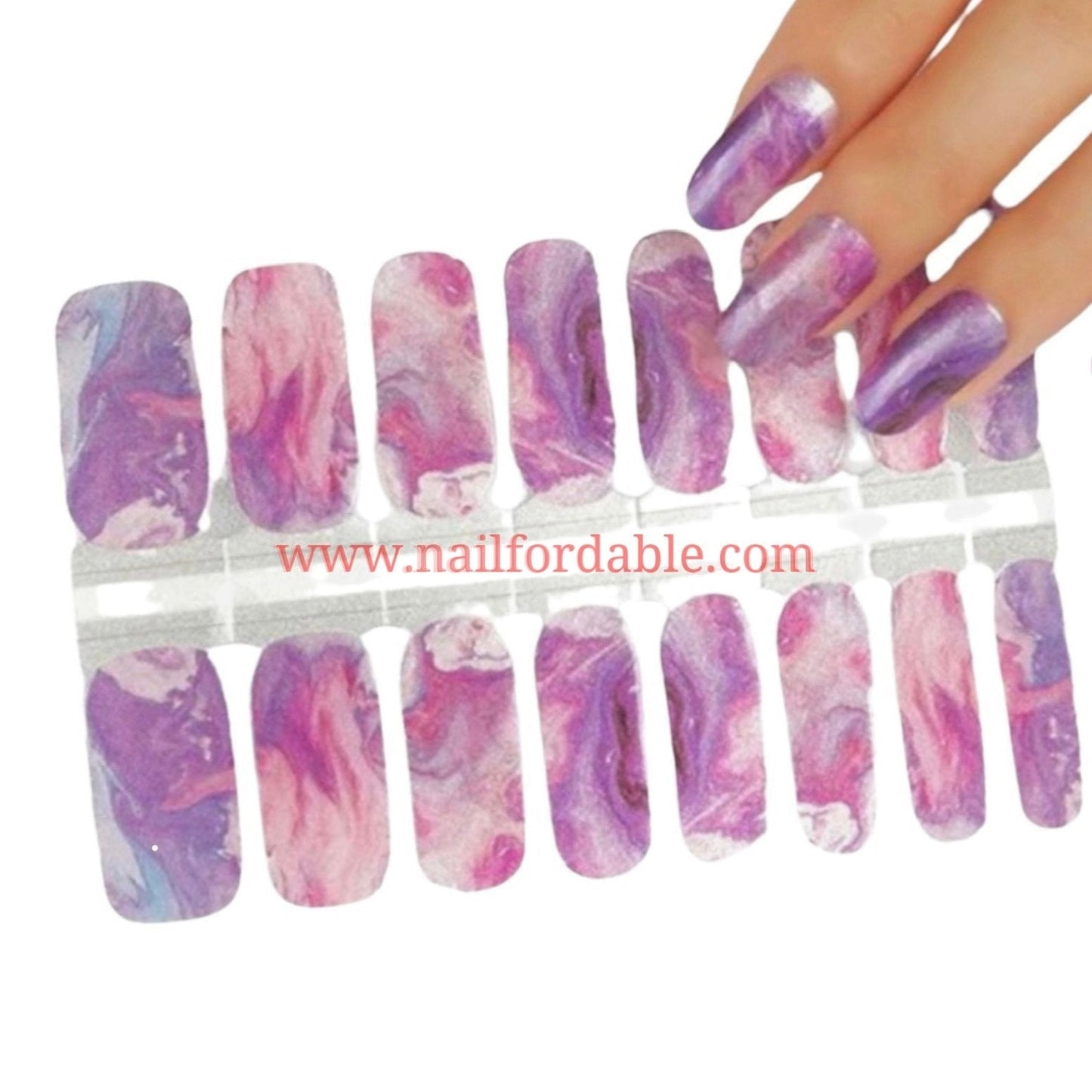 Marble mix Nail Wraps | Semi Cured Gel Wraps | Gel Nail Wraps |Nail Polish | Nail Stickers