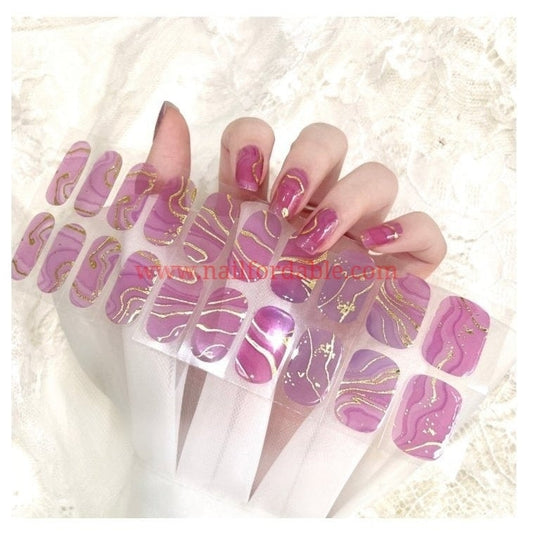 Elegant Marble - Cured Gel Wraps Air Dry/Non UV Nail Wraps | Semi Cured Gel Wraps | Gel Nail Wraps |Nail Polish | Nail Stickers