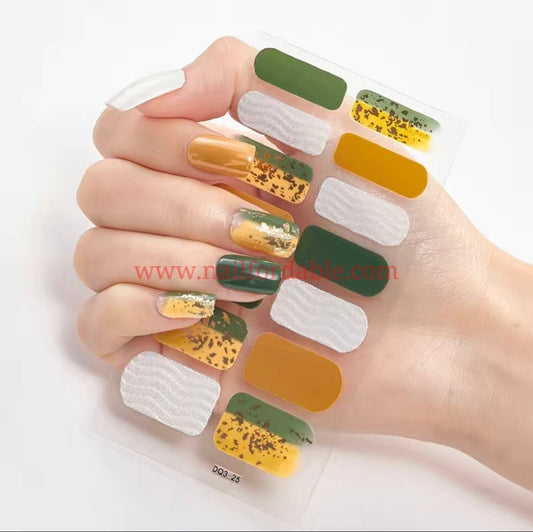 Wavy Art | Nail Wraps | Nail Stickers | Nail Strips | Gel Nails | Nail Polish Wraps - Nailfordable
