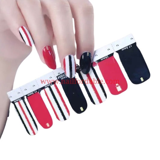 Vertical lines | Nail Wraps | Nail Stickers | Nail Strips | Gel Nails | Nail Polish Wraps - Nailfordable
