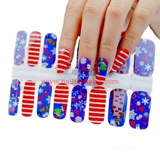 Mr. Grinch | Nail Wraps | Nail Stickers | Nail Strips | Gel Nails | Nail Polish Wraps - Nailfordable