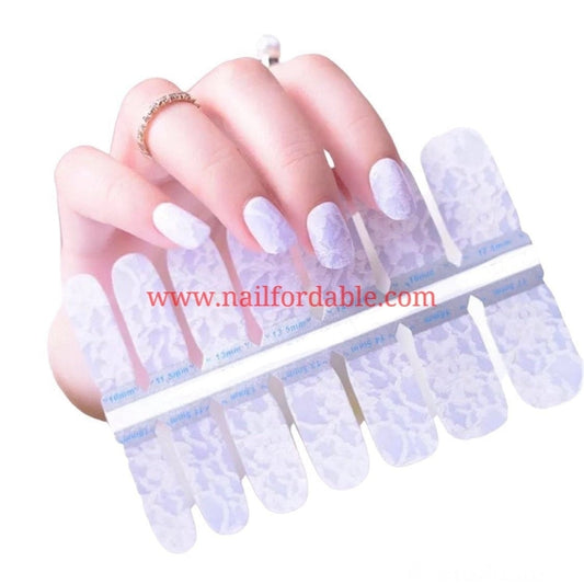 Veil of the bride | Nail Wraps | Nail Stickers | Nail Strips | Gel Nails | Nail Polish Wraps - Nailfordable