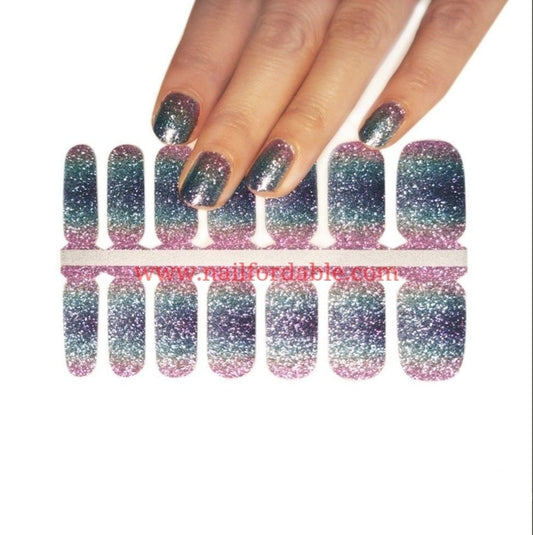 Gradient Colors | Nail Wraps | Nail Stickers | Nail Strips | Gel Nails | Nail Polish Wraps - Nailfordable