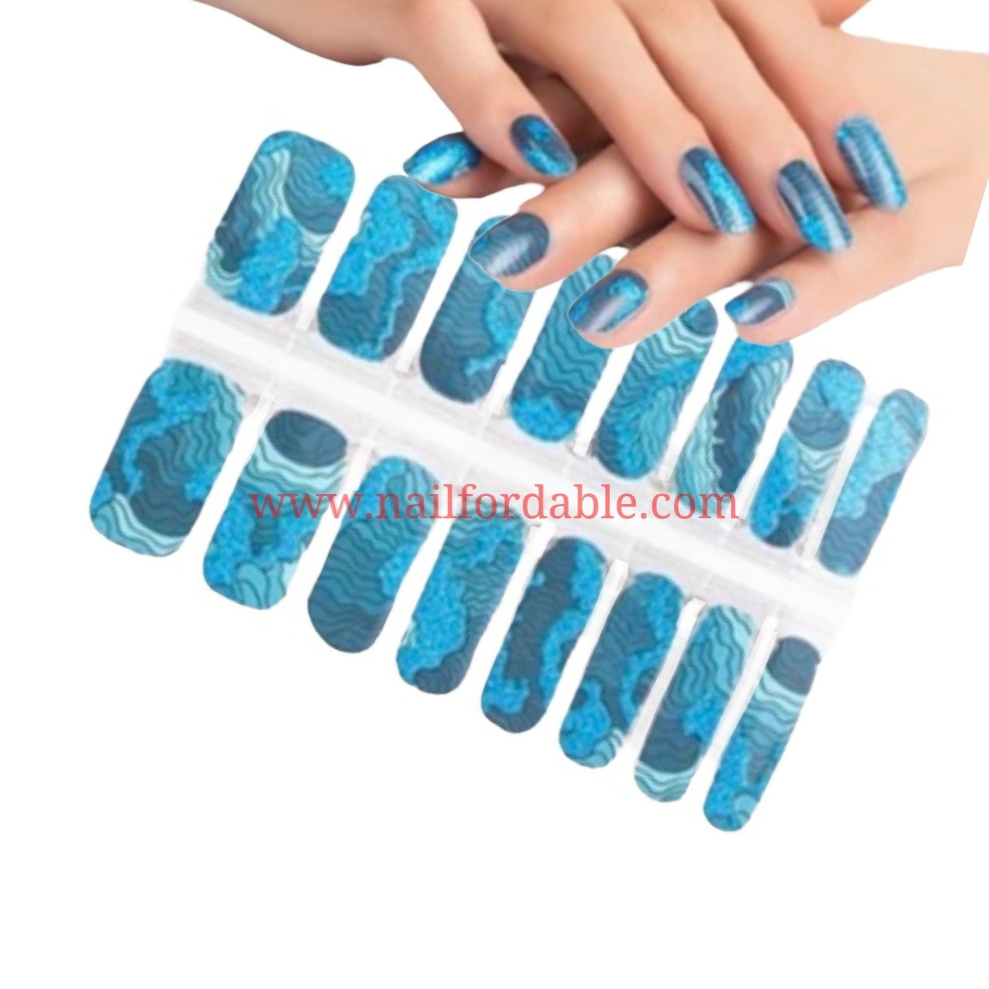 Coral reef Nail Wraps | Semi Cured Gel Wraps | Gel Nail Wraps |Nail Polish | Nail Stickers