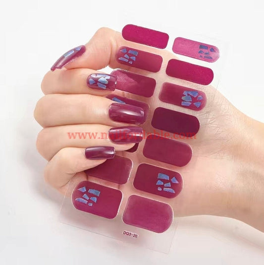 Broken | Nail Wraps | Nail Stickers | Nail Strips | Gel Nails | Nail Polish Wraps - Nailfordable