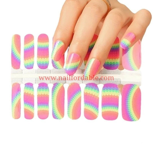 Groovy | Nail Wraps | Nail Stickers | Nail Strips | Gel Nails | Nail Polish Wraps - Nailfordable