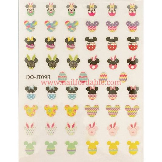 Disney Easter #2 | Nail Wraps | Nail Stickers | Nail Strips | Gel Nails | Nail Polish Wraps - Nailfordable