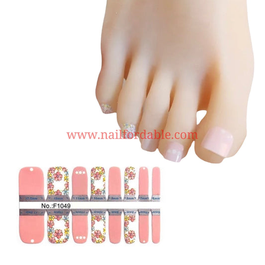 Floral Garden | Nail Wraps | Nail Stickers | Nail Strips | Gel Nails | Nail Polish Wraps - Nailfordable
