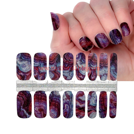 Vibes Glitter | Nail Wraps | Nail Stickers | Nail Strips | Gel Nails | Nail Polish Wraps - Nailfordable