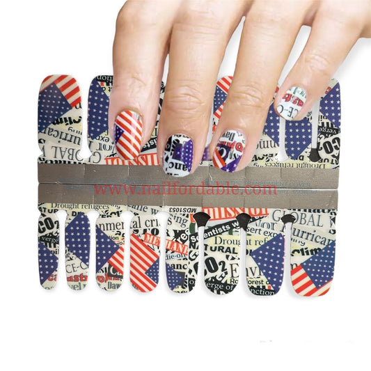 American News | Nail Wraps | Nail Stickers | Nail Strips | Gel Nails | Nail Polish Wraps - Nailfordable