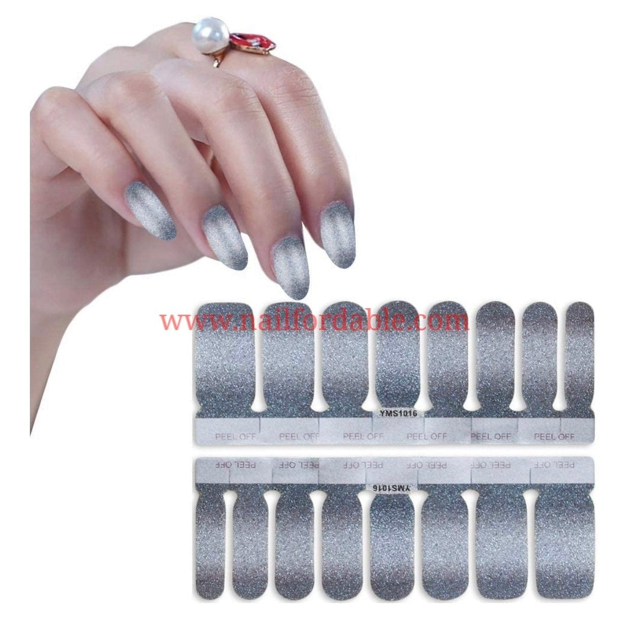 Gray gradient Nail Wraps | Semi Cured Gel Wraps | Gel Nail Wraps |Nail Polish | Nail Stickers