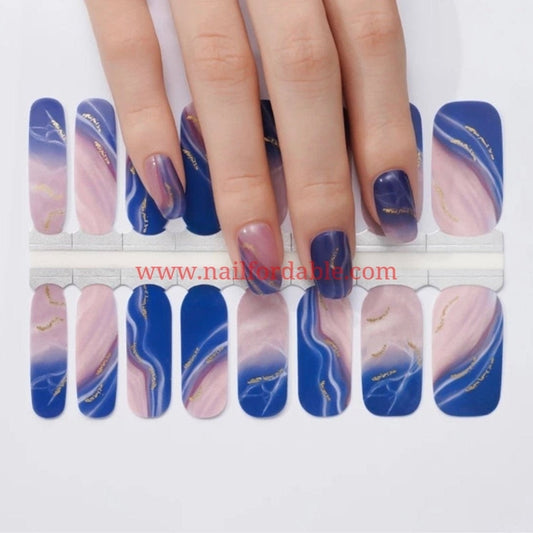Pink Sand | Nail Wraps | Nail Stickers | Nail Strips | Gel Nails | Nail Polish Wraps - Nailfordable