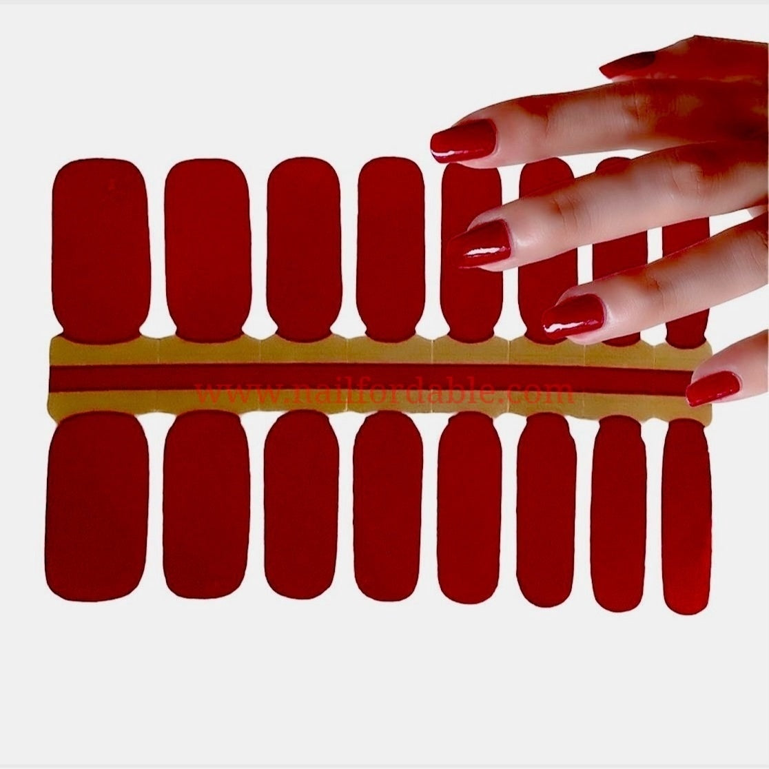 Rusty red Nail Wraps | Semi Cured Gel Wraps | Gel Nail Wraps |Nail Polish | Nail Stickers