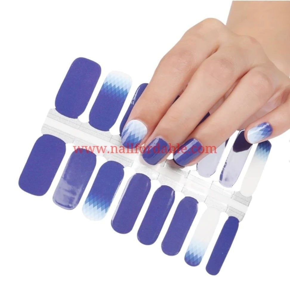Rhomblue Nail Wraps | Semi Cured Gel Wraps | Gel Nail Wraps |Nail Polish | Nail Stickers
