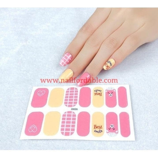 Best smile | Nail Wraps | Nail Stickers | Nail Strips | Gel Nails | Nail Polish Wraps - Nailfordable