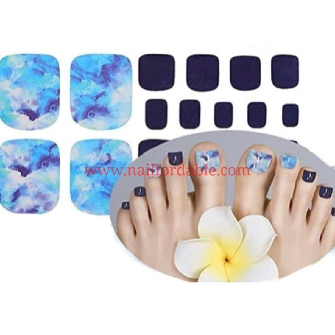Blue sky Nail Wraps | Semi Cured Gel Wraps | Gel Nail Wraps |Nail Polish | Nail Stickers
