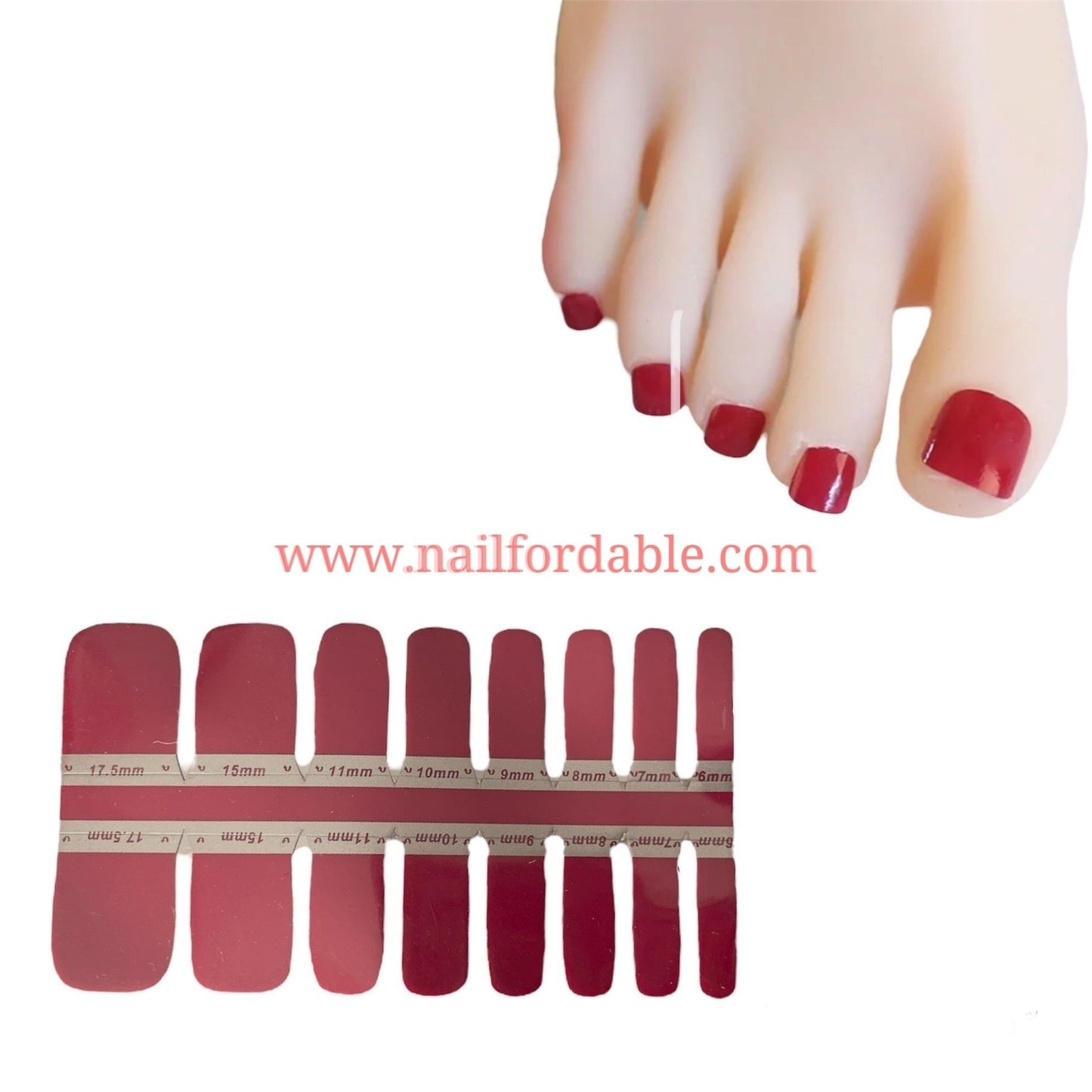 Red Ruby Nail Wraps | Semi Cured Gel Wraps | Gel Nail Wraps |Nail Polish | Nail Stickers