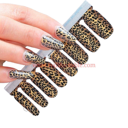 Leopard print Nail Wraps | Semi Cured Gel Wraps | Gel Nail Wraps |Nail Polish | Nail Stickers