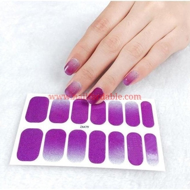 Ombre purple | Nail Wraps | Nail Stickers | Nail Strips | Gel Nails | Nail Polish Wraps - Nailfordable