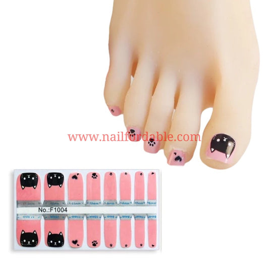 Black Cats | Nail Wraps | Nail Stickers | Nail Strips | Gel Nails | Nail Polish Wraps - Nailfordable
