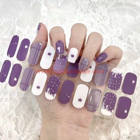 Melted - Cured Gel Wraps Air Dry/Non UV Nail Wraps | Semi Cured Gel Wraps | Gel Nail Wraps |Nail Polish | Nail Stickers