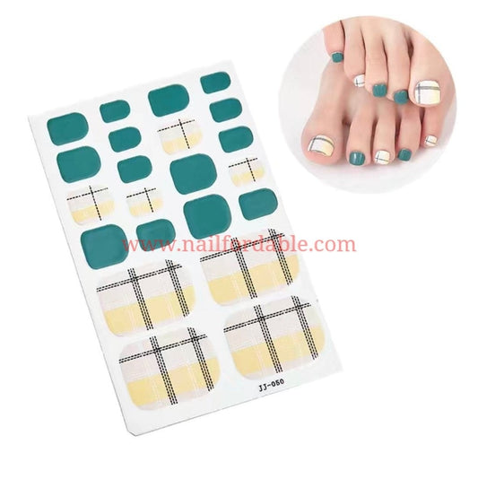 Plaid pattern Nail Wraps | Semi Cured Gel Wraps | Gel Nail Wraps |Nail Polish | Nail Stickers