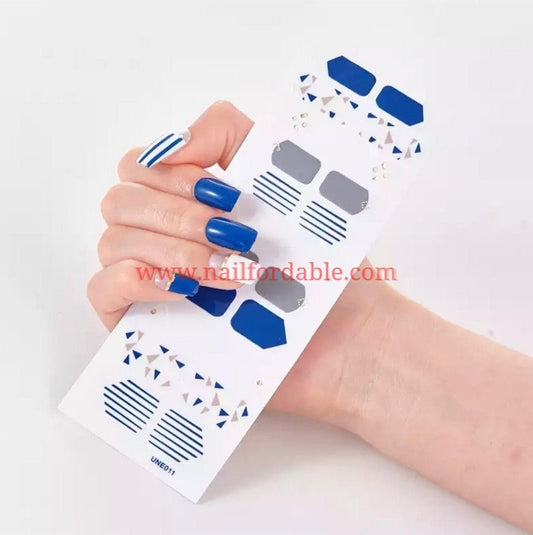 Triangles | Nail Wraps | Nail Stickers | Nail Strips | Gel Nails | Nail Polish Wraps - Nailfordable