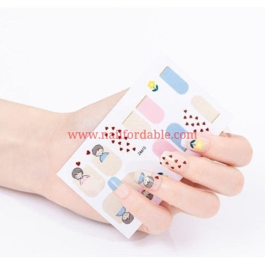 I am in love | Nail Wraps | Nail Stickers | Nail Strips | Gel Nails | Nail Polish Wraps - Nailfordable