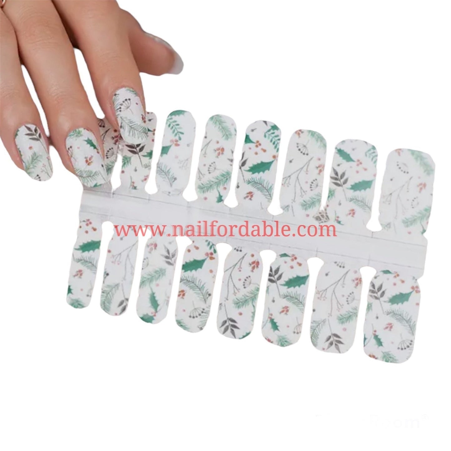 Winter day Nail Wraps | Semi Cured Gel Wraps | Gel Nail Wraps |Nail Polish | Nail Stickers