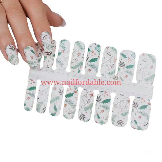 Winter day Nail Wraps | Semi Cured Gel Wraps | Gel Nail Wraps |Nail Polish | Nail Stickers