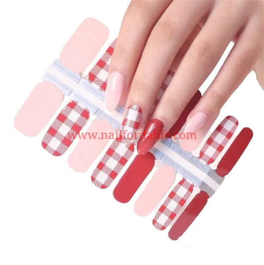 Picnic blanket Nail Wraps | Semi Cured Gel Wraps | Gel Nail Wraps |Nail Polish | Nail Stickers