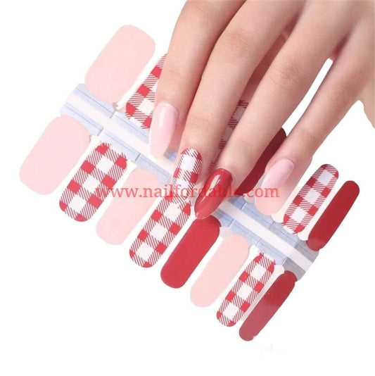 Fall flannel | Nail Wraps | Nail Stickers | Nail Strips | Gel Nails | Nail Polish Wraps - Nailfordable