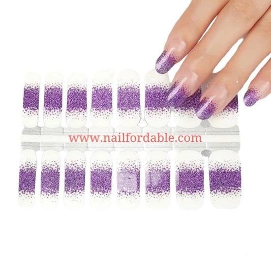 Purple rain tips Nail Wraps | Semi Cured Gel Wraps | Gel Nail Wraps |Nail Polish | Nail Stickers