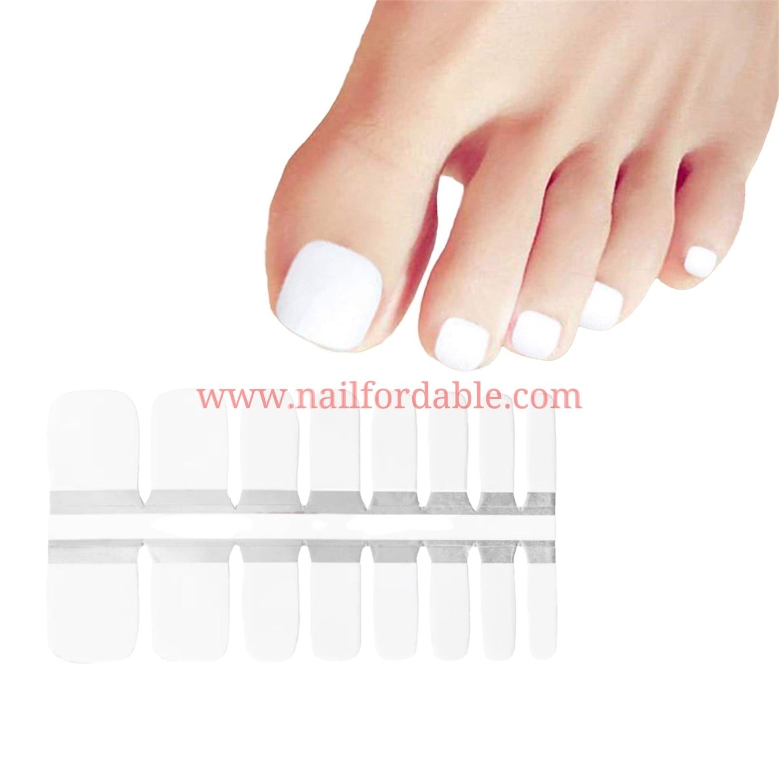 White Nail Wraps | Semi Cured Gel Wraps | Gel Nail Wraps |Nail Polish | Nail Stickers