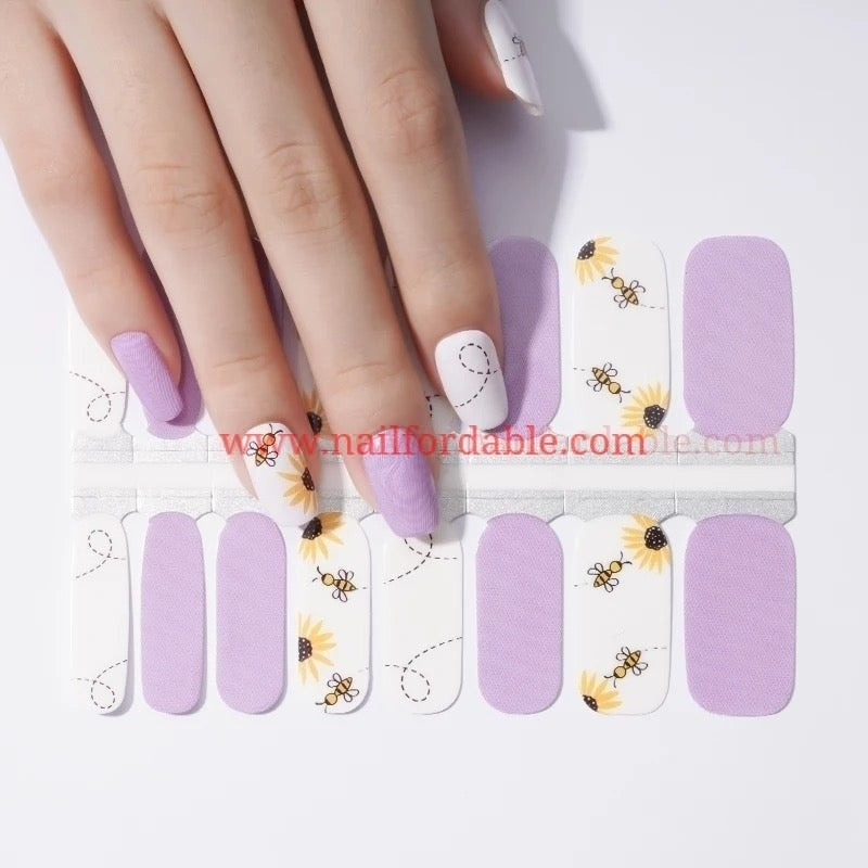 Queen bee Nail Wraps | Semi Cured Gel Wraps | Gel Nail Wraps |Nail Polish | Nail Stickers