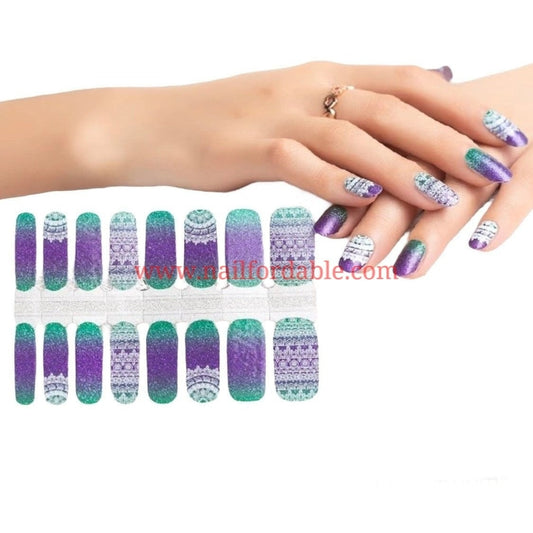 Mandala | Nail Wraps | Nail Stickers | Nail Strips | Gel Nails | Nail Polish Wraps - Nailfordable