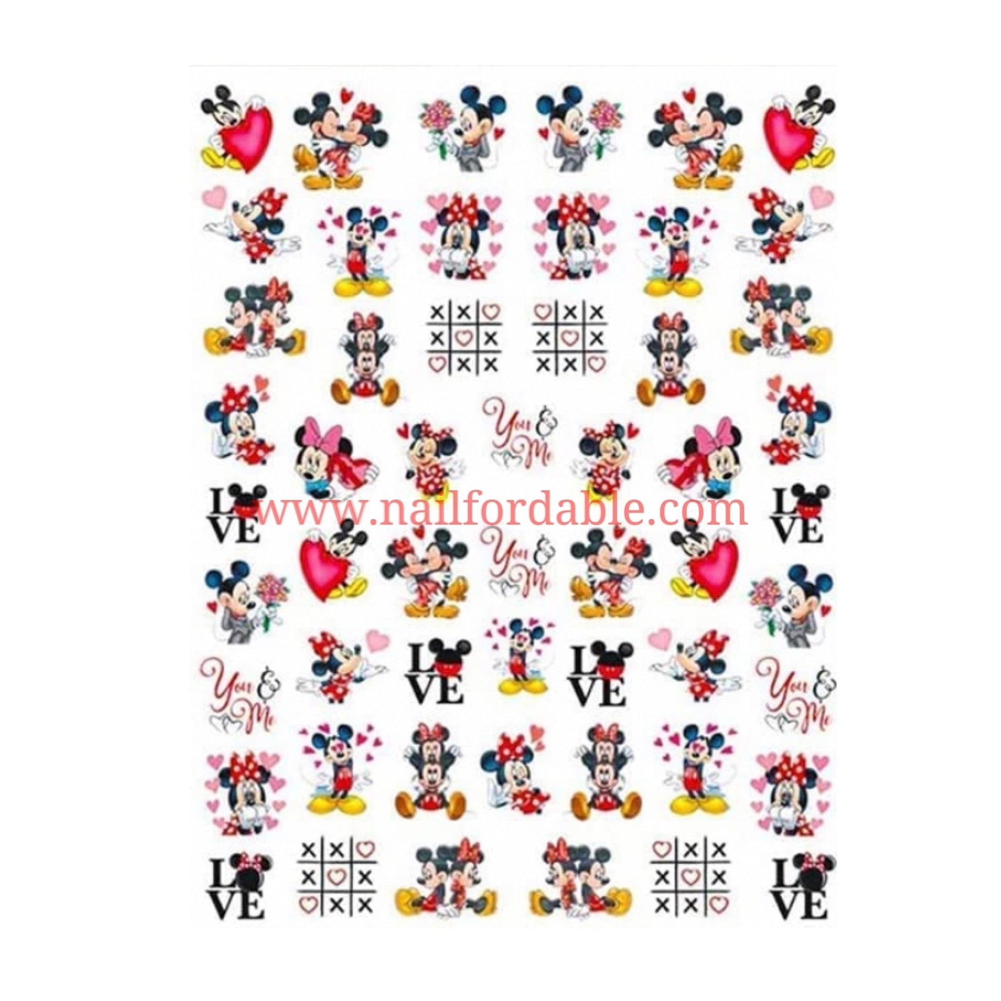 Love Disney # 2 - Nail Stickers Nail Wraps | Semi Cured Gel Wraps | Gel Nail Wraps |Nail Polish | Nail Stickers
