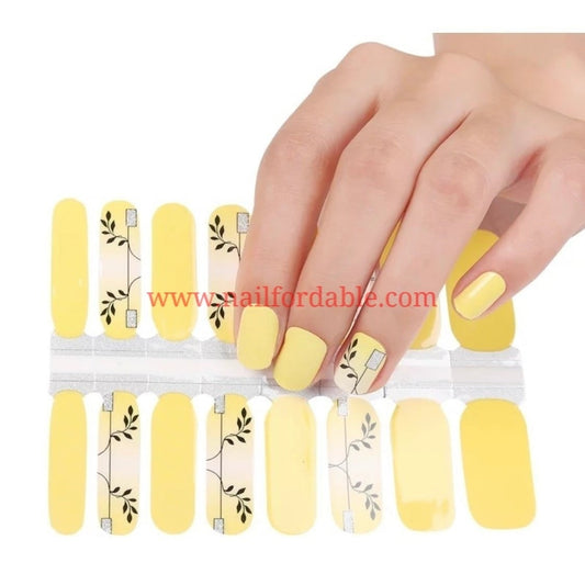 Black branches | Nail Wraps | Nail Stickers | Nail Strips | Gel Nails | Nail Polish Wraps - Nailfordable