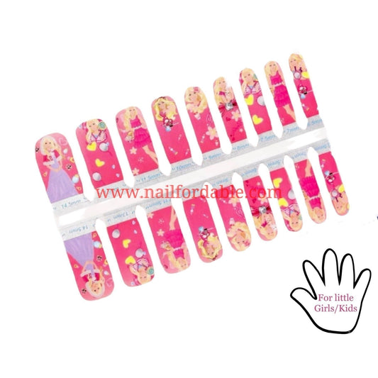 Barbies Nail Wraps | Semi Cured Gel Wraps | Gel Nail Wraps |Nail Polish | Nail Stickers