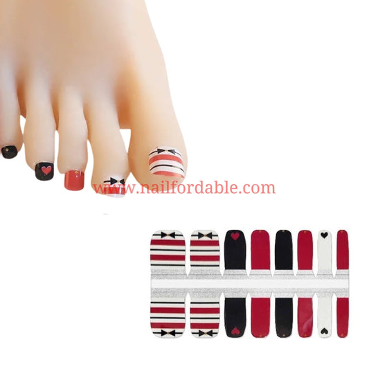 Black bow ties | Nail Wraps | Nail Stickers | Nail Strips | Gel Nails | Nail Polish Wraps - Nailfordable