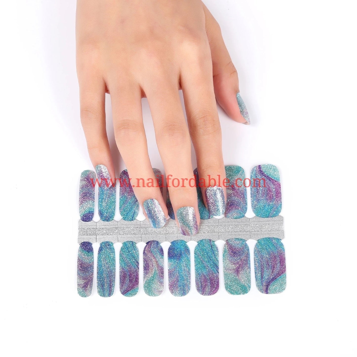 Purple tornado Nail Wraps | Semi Cured Gel Wraps | Gel Nail Wraps |Nail Polish | Nail Stickers